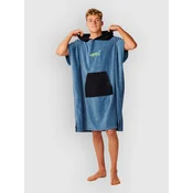 Rip Curl Logo Hooded Surf Poncho bluefin