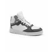 Ombre Insulated mens sneaker shoes with high upper - gray