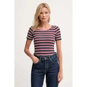 Kratka majica Pepe Jeans ženska, mornarsko modra barva, PL5000014