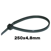shumee Kabelske vezice 250 x 4,8 mm UV črne HAUPA 100 kos