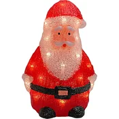 Nikcorp LED lučka Božiček 21,5 cm | Akrilna božična dekoracija | 24 LED toplo bela svetloba | Praznična namizna figurica