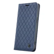 Ovitek Smart Caro Book Xiaomi Redmi Note 15 4G/5G - temno moder