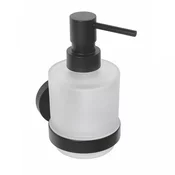 X-ROUND BLACK razpršilnik za milo 200 ml, mat steklo, črna mat - Črna - 75x145x100 mm - Sapho - X-ROUND - 24 - Medenina; steklo - Dozator za milo - Krožni - 75 - 145 - 100 - According to recommendation - 14