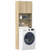 shumee vidaXL Omara za pralni stroj sonoma hrast 64x24x190 cm inženirski les