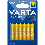 VARTA baterijski vložek LONGLIFE EXTRA AAA 6/1
