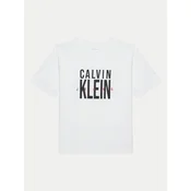 Calvin Klein Jeans Majica Bold Graphic IB0IB02448 Bela Relaxed Fit