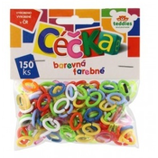 Céčka farebné 150 ks plast v sáčku