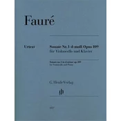 FAURE:SONATA NO.1 D-MOLL OP.109 FOR VIOLONCELLO AND PIANO