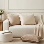 Vidaxl Prevleka za blazino 6 kos HOUTEN Taupe 50 x 80 cm