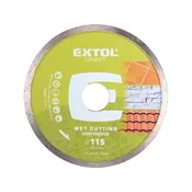Extol Craft Diamantna rezalna plošča poln krog - mokro rezanje, O 115x22,2x2mm