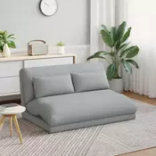 vidaXL Tlorisni stol Svetlo siva 110 x 82 x 55 cm blago