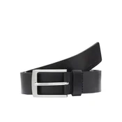 Black Mens Leather Belt Jack & Jones Stockholm