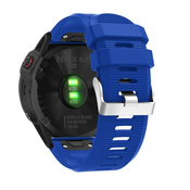 Silikonski pas za uro Garmin Fenix 6X/Fenix 6X Pro Classic - moder