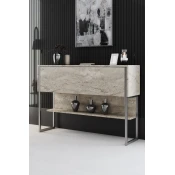 Hanah Home Komoda Luxe 120x80x30cm Bež-Srebrna