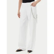 PINKO Jeans hlače 104601 A2DO Bela Relaxed Fit