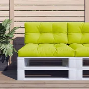 Jastuk za palete jarkozeleni 80 x 40 x 12 cm od tkanine