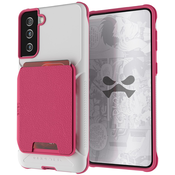 Ghostek Exec4 Pink Leather Flip Wallet Case for Samsung Galaxy S21 Plus
