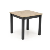 Stol Houston 2040 Artisan hrast, Crna, 76x80x80cm, EstensioneNastavak za produživanje, Laminirani iveral, Laminirani iveral