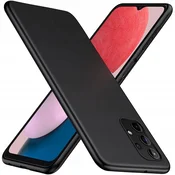 shumee Tanek, mehak mat črn ovitek za Samsung Galaxy A13 4G + steklo