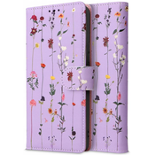 TECH-Protect eleganten etui/ovitek za Samsung A35 5G, Vijoličen, cvetlice