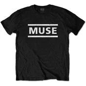 Muse White Logo Black XL Majica