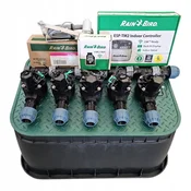 Komplet s 5 postajami Rain Bird: Zbiralnik s čepom, TM2, LNK, RSD Bex, PE 32