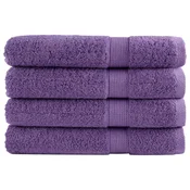 Vidaxl Premium brisače SOLUND 4 kos vijolična 100x200cm 600 g/m2