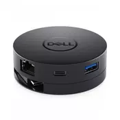 DELL DA300 Žičano USB 3.2 Gen 2 (3.1 Gen 2) Type-C Crno