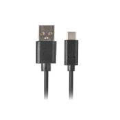 Lanberg Lanberg kabel USB C macho in USB in 2.0 Macho 3M QC 3.0 Negro, (21091200)