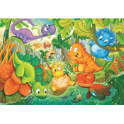 Clementoni Puzzle Happy Dinosaur Oasis MAXI 24 kosov