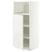 METOD Visoki element za ugradb uredaje, bijela/Veddinge bijela, 60x60x140 cm