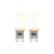 Set 2 G9 zatemnljivih LED žarnic 3W 280lm 2700K