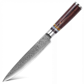 Damask kuhinjski nož Kashiwa - Slicing / Brown KP20052