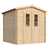 Timbela Lesena vrtna lopa - 216x206xH218 cm/ 3.53 m2 - Vrtna hiša s podi - TIMBELA M343C+M343G, (21873282)