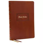 KJV Bible, Giant Print Thinline Bible, Vintage Series, Leathersoft, Tan, Red Letter, Comfort Print: King James Version