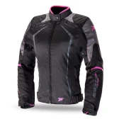 Ženska motoristicka jakna SEVENTY DEGREES SD-JR49 crno-roza