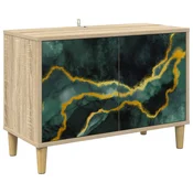 vidaXL TV omarica WIJHE 69 x 33 x 50 cm Sonoma Inženirski les