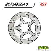 shumee Sprednji zavorni disk Honda CRM 125 1990-1999 O240mm 6 lukenj