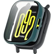 GS Ovitek 2 v 1 + kaljeno steklo za Xiaomi Redmi Watch 5 Active, zelen