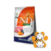 N&D Pumpkin Puppy Medium & Maxi Lamb & Blueberry 2,5kg, Jagnjetina za Štence