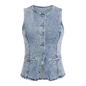 Imily Bela Brezrokavnik moder denim