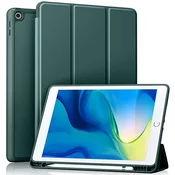 GS Ovitek za iPad 10,2 2021/2020/2019 (9./8./7. generacija), z držalom za pisalo, zelen