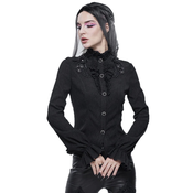 Gothic in punk ženska majica - 3D appliqued shoulder gothic - DEVIL FASHION - SHT07601