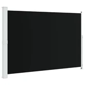 Vidaxl Zložljiva stranska tenda za teraso 200x314 cm črna