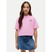 Tommy Hilfiger Majica KG0KG09465 Svetlo rožnata Regular Fit