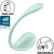 Satisfyer Prenosni vibrator G-točke PARTNER - Smooth Petal, zelen