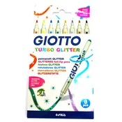 GIOTTO Turbo Glitter flomasteri sa šljokicama, 8 komada, 425800