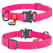 WAU DOG nepremočljiva ovratnica - roza 35-58 cm/25 mm