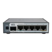 MikroTik Ruter E60iUGS hEX S, 5 x GB LAN/1 x WAN/2.5GbE SFP + USB3.0