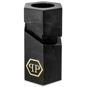 Philipp Plein luxury designer marble decorative object black / gold H. 36 cm